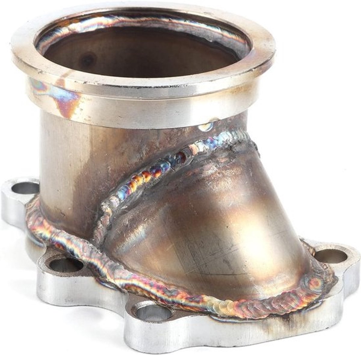 Turbo downpipe-flens 2.5 Inch V-Band van RVS voor aangepaste turboprojecten