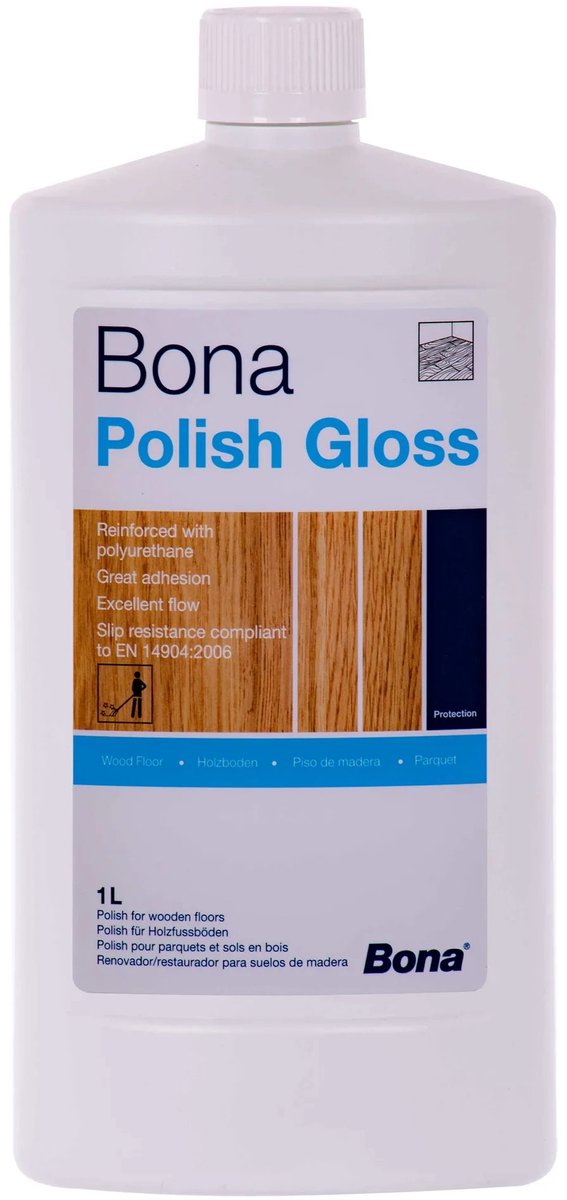 BONA Parket Polish 1 liter glanzend reiniger en onderhoud
