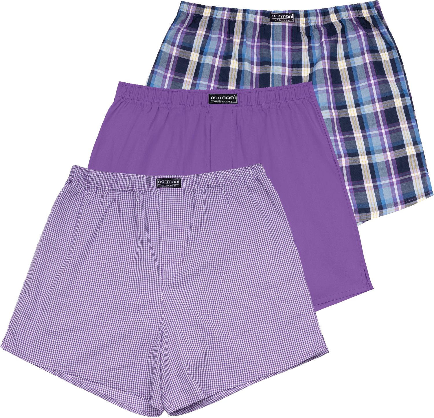 3 stuks geweven boxershorts voor heren