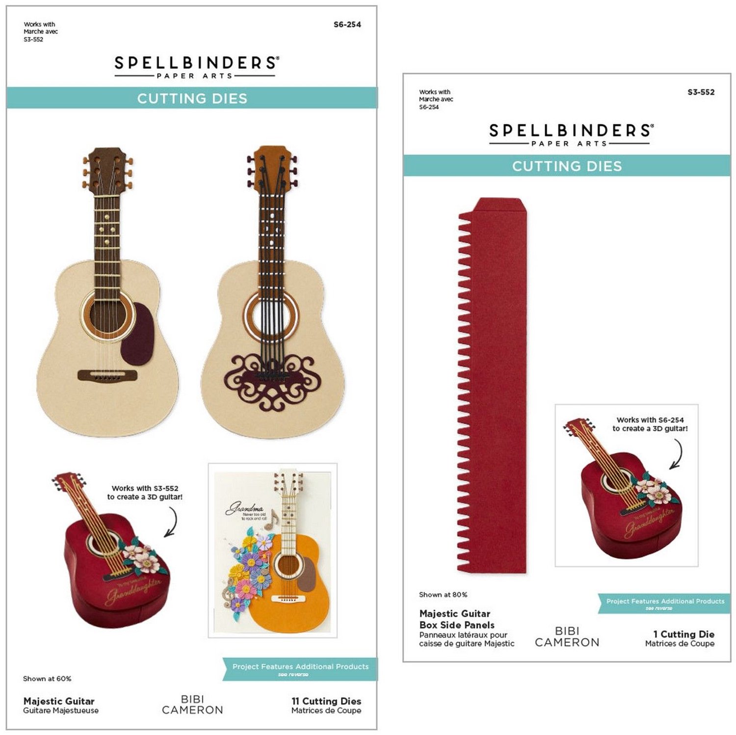 Spellbinders Snijmallen - Majestic Guitar Box - 12 st.