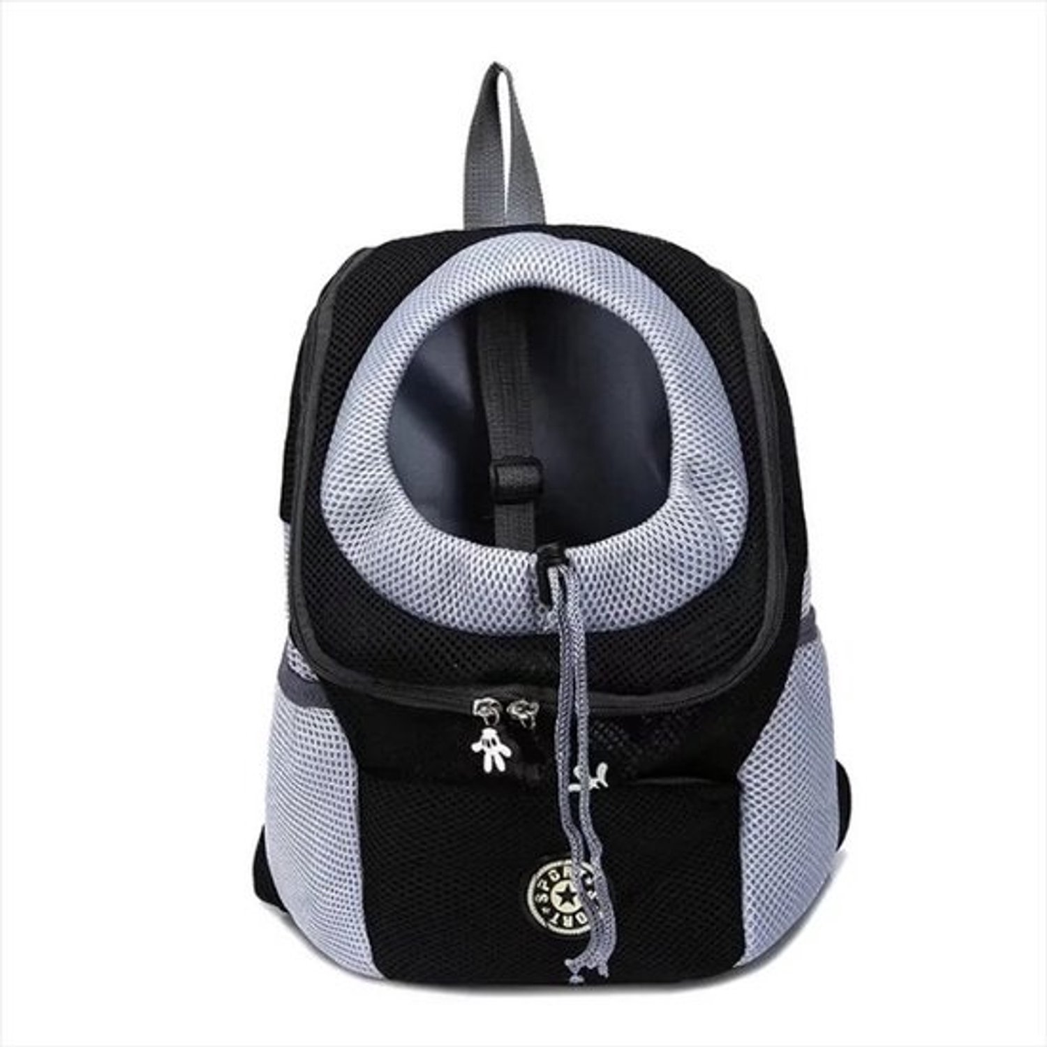 QPFO® draagtas voor honden - Draagzak en rugzak voor honden - Hondenreistas voor honden tot 10 kg - Zwart