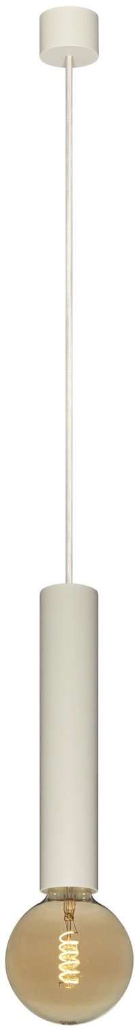 Taboo hanglamp met 1 lichtpunt, E27 fitting en beige afwerking, uit de Deco-collectie