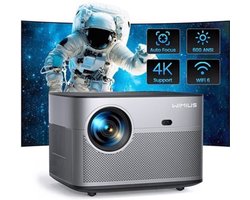 Wimius - Beamer - Projector Beamer - Mini Meamer - Full HD 1080P - 1920x1080dpi - Automatische focus - met WiFi - 15000lumens