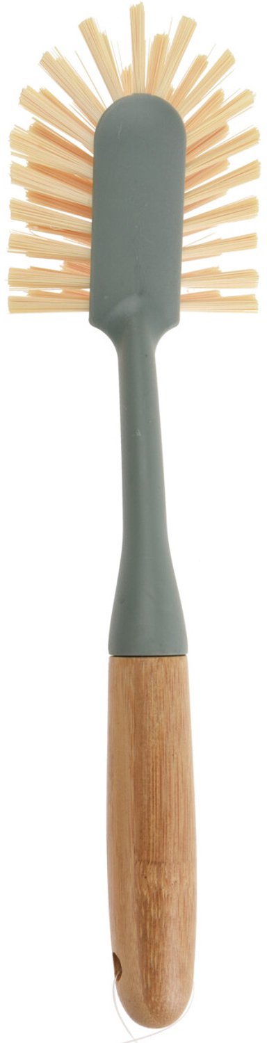 Ultra Clean - Afwasborstel met bamboehandvat, 28 x 7 x 6 cm - groen