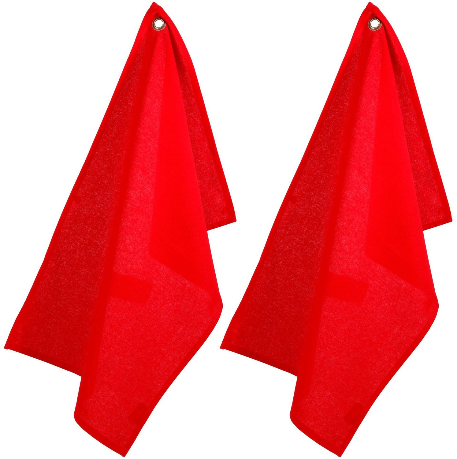 Atmosphera - Katoenen keukendoeken, 2 stuks, rood