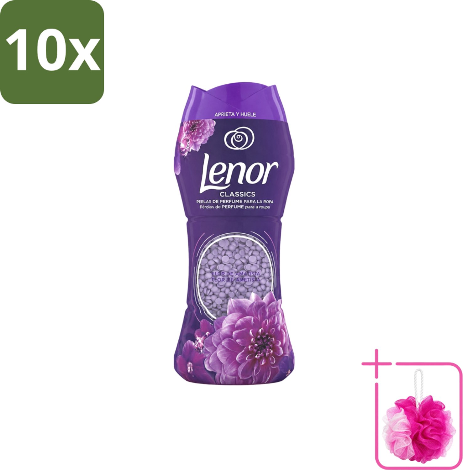 10 x Lenor Unstoppables – Geurbooster – Amethyst – 210 g - Bulkverpakking - Geurbooster was - Douchemop - Wasgeur