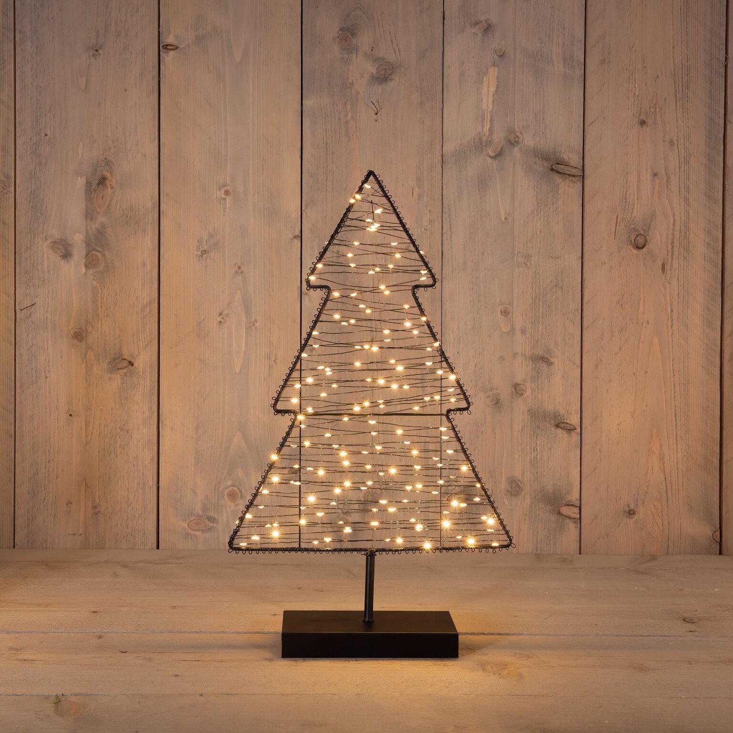 Boom op voet metaal classic warm 160 LED 30,5x50 cm Anna's Collection