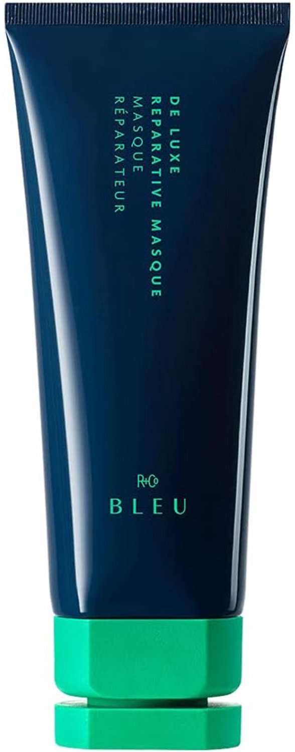 R+Co Haarmasker Bleu De Luxe Reparative Masque - 148 ml - Intensief Herstellende Haarverzorging - Voor Beschadigd En Gekleurd Haar - Vegan