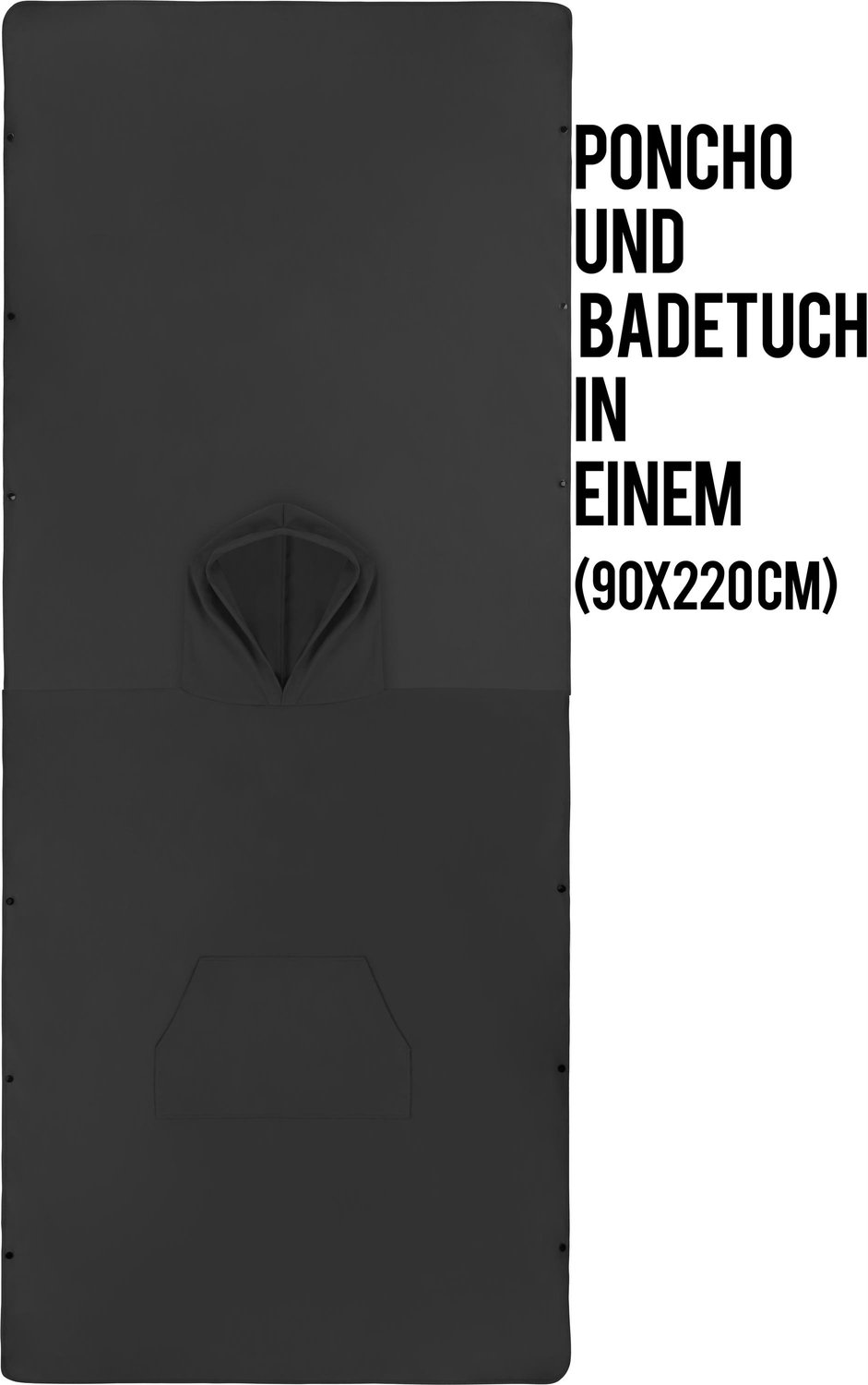Zachte microvezel-badponcho „Nosara“