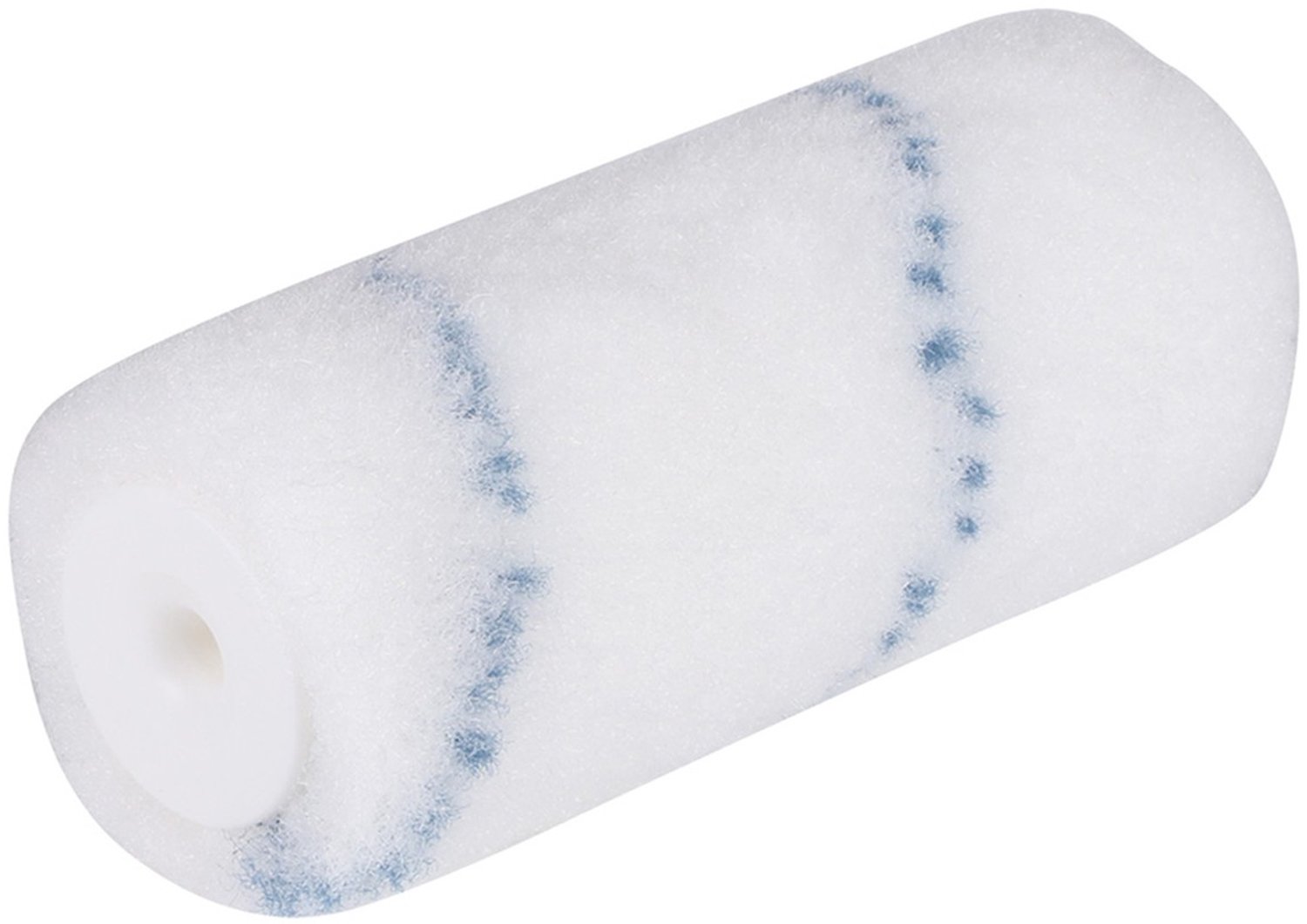 Copenhagen Pro Nylon Aflakroller - 11 mm Vacht - 12 cm Breed - Dubbel Dik - Oplosmiddelbestendig - Geschikt voor Epoxy en 2K Lakken - Verpakt per 4 Stuks - Wit/Blauw