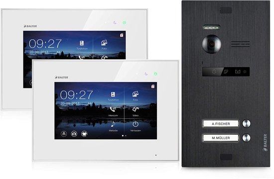 Video Deurbelset 7 Inch Touchscreen - 2-Draads Bus - 150° Groothoekcamera - Metaal - Buitenbeveiliging — afbeelding 2