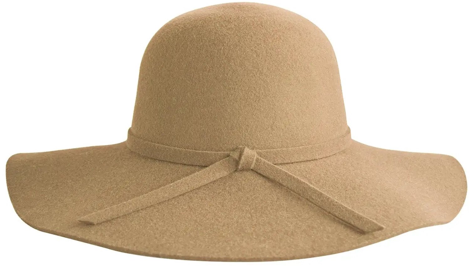 Zoe Capeline - 100% Wolvilt Dames Hoed - Maat: L-XL: 59 cm - Biscuit