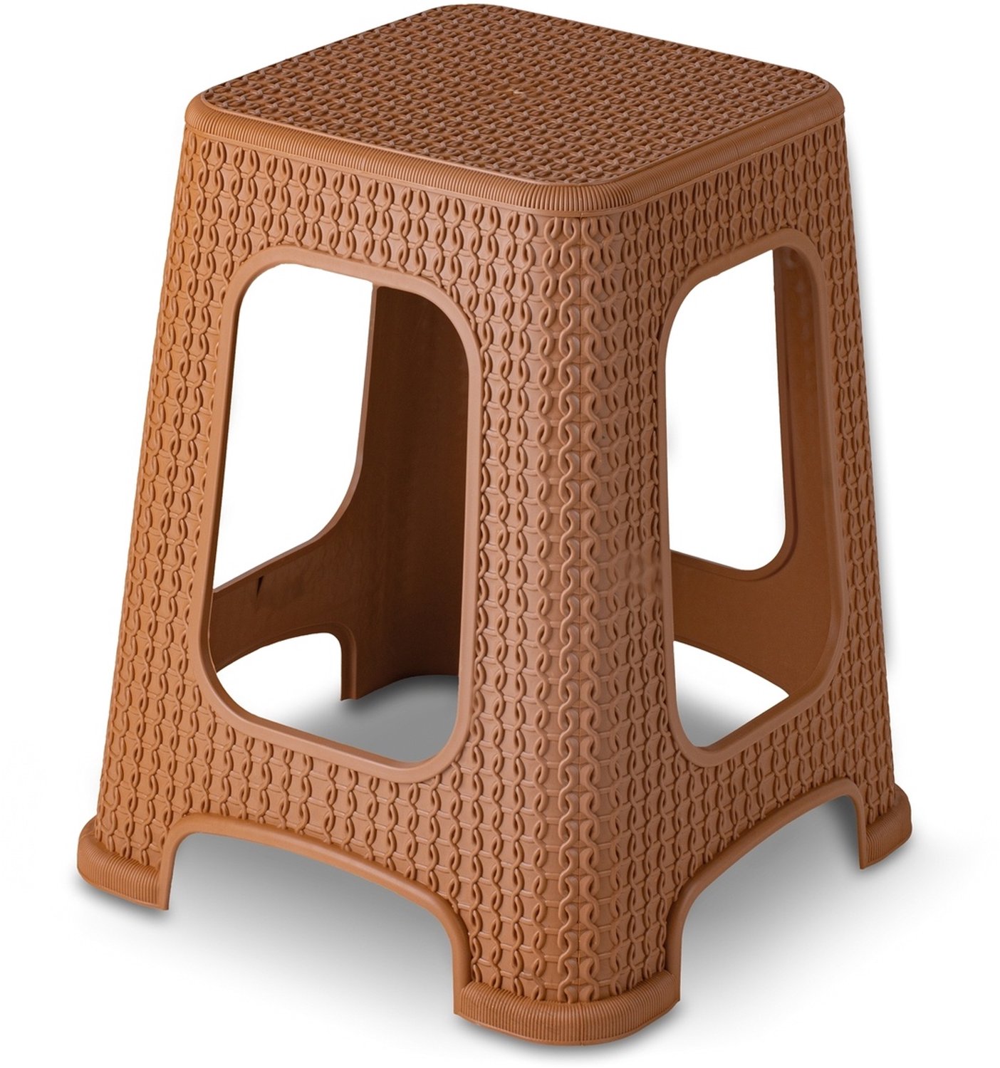 Tomi Tabouret Lichtbruin Kunststof 45cm Hoog - 120kg Belastbaar