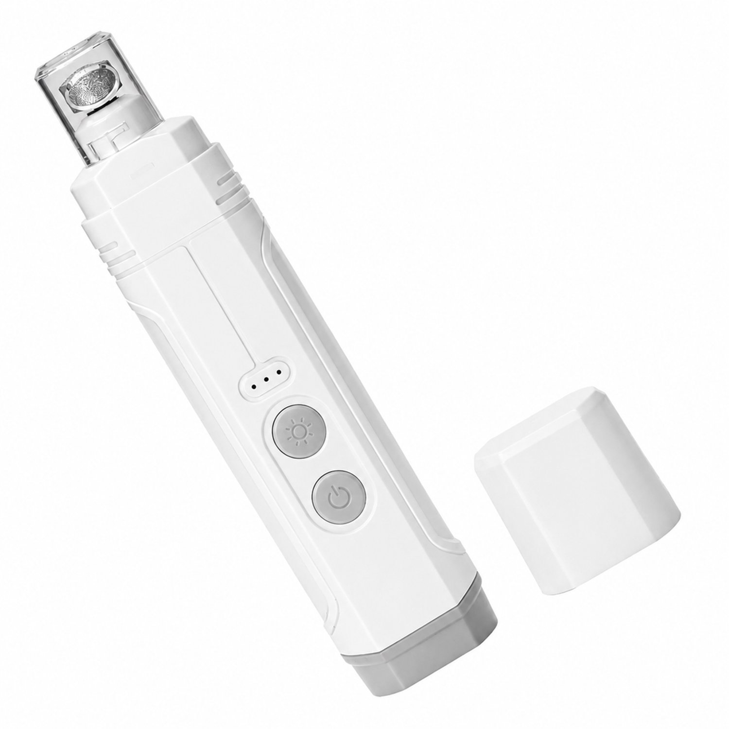 Elektrische nageltrimmer - Wit - Oplaadbaar - Voor het vijlen van honden- en kattennagels