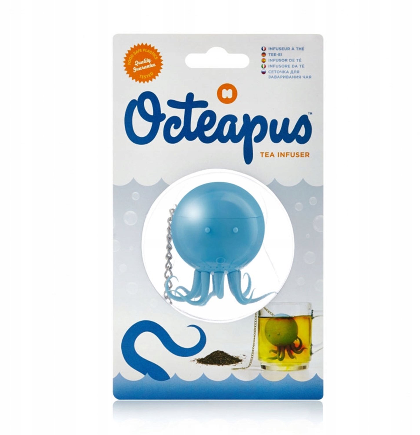 Octopus Thee-ei, Blauwe Siliconen Thee-infuser