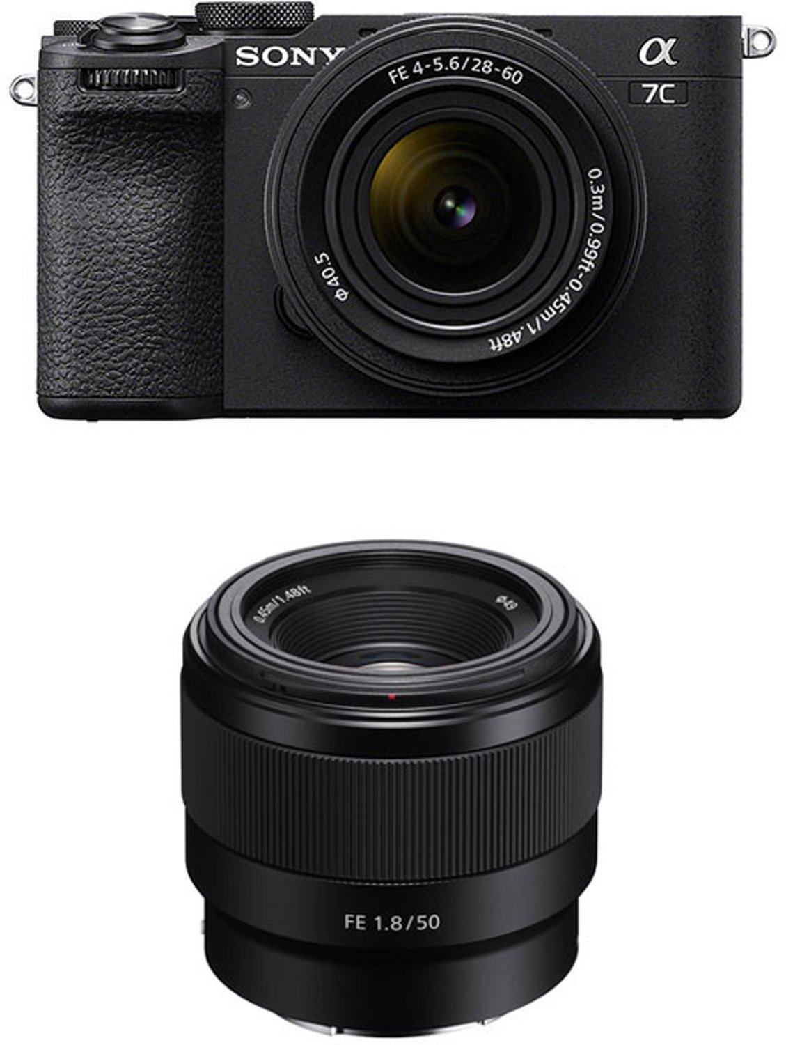 SONY ALPHA 7C II Schwarz + FE 28-60mm f/4-5.6 Objektiv + FE 50mm f/1.8