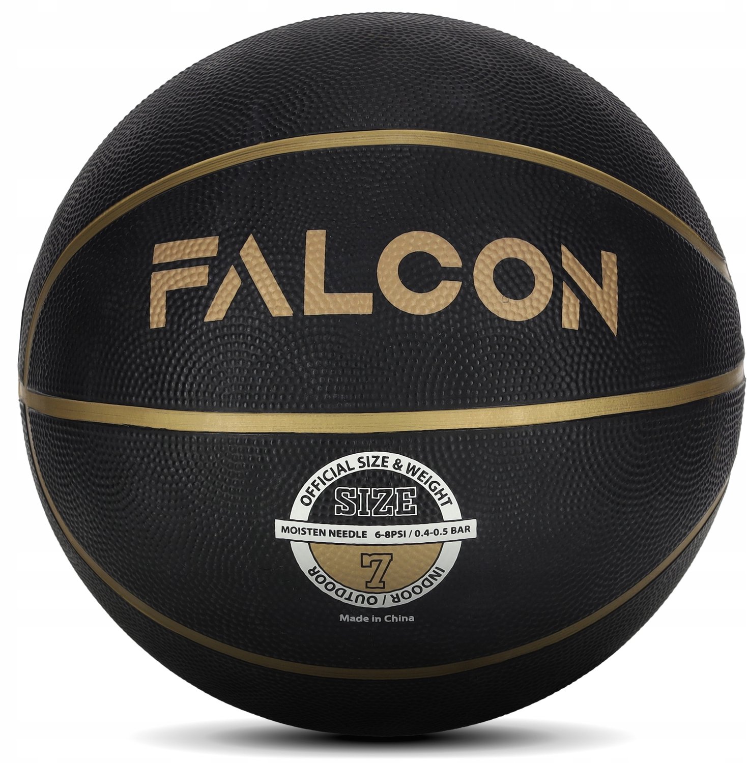 FALCON Basketbal Maat 7 - Zwart - Duurzaam & Grip
