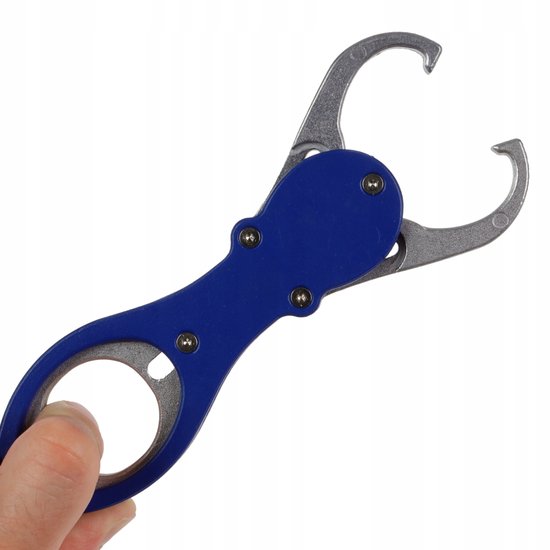 Visgrijper met Weegschaal - 28cm, Antislip Handvat — afbeelding 4