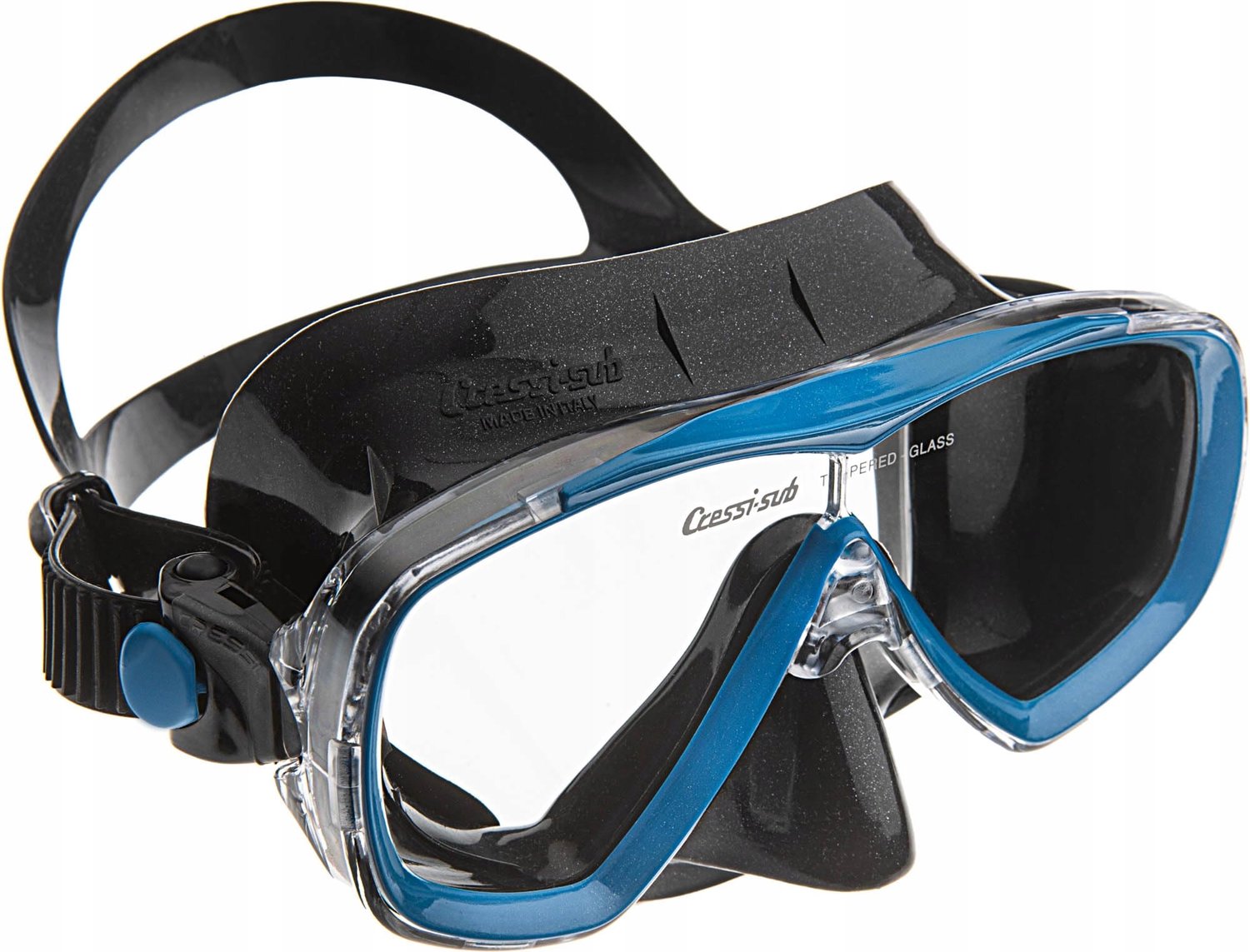 Cressi Estrella Duikmasker Zwart/Blauw - Comfort & Breed Zicht