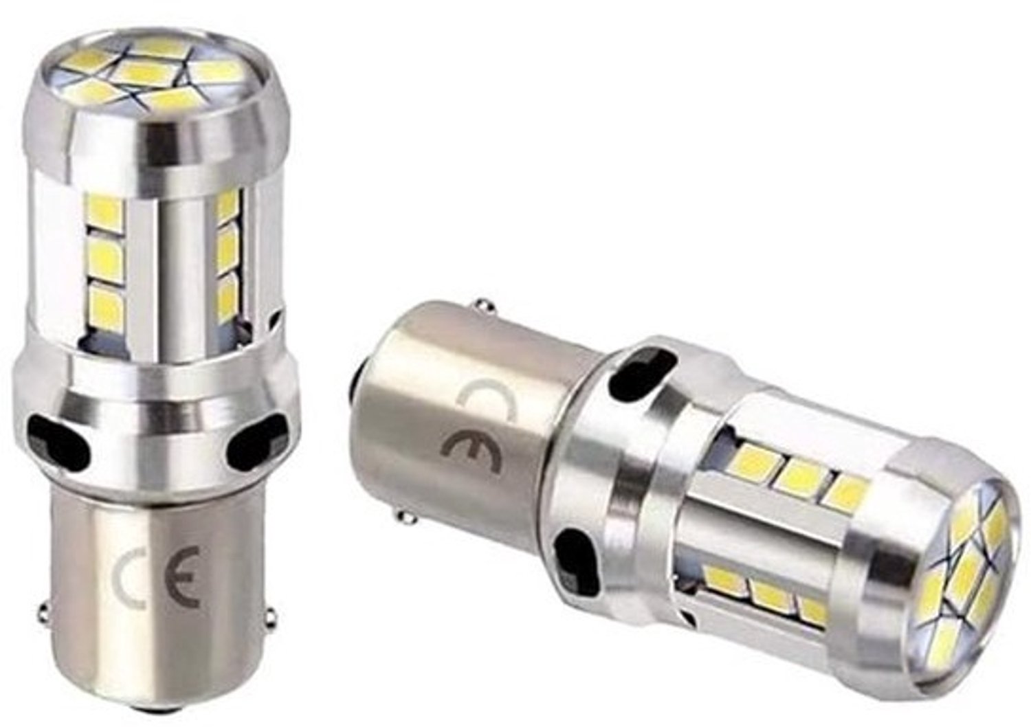1156 Ba15s P21w LED-lampen - Superhelder wit - 6000K - voor auto's en RV's - 2 stuks