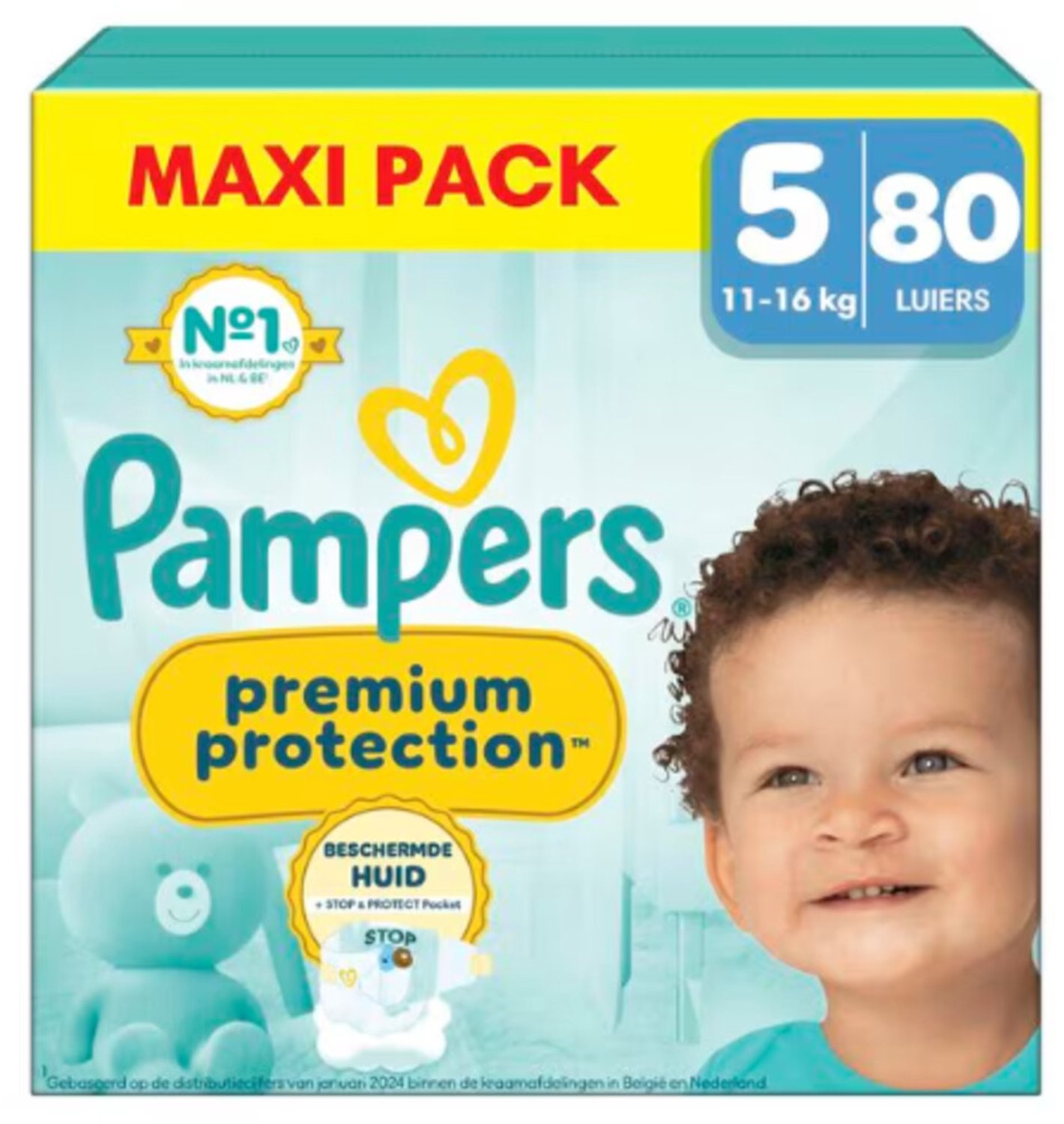 Pampers Premium Protection luiers maat 5 | 80 stuks