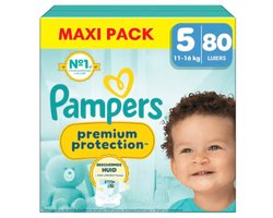 Pampers - Premium Protection - Maat 5 - Mega Pack - 80 luiers - 11/16 KG