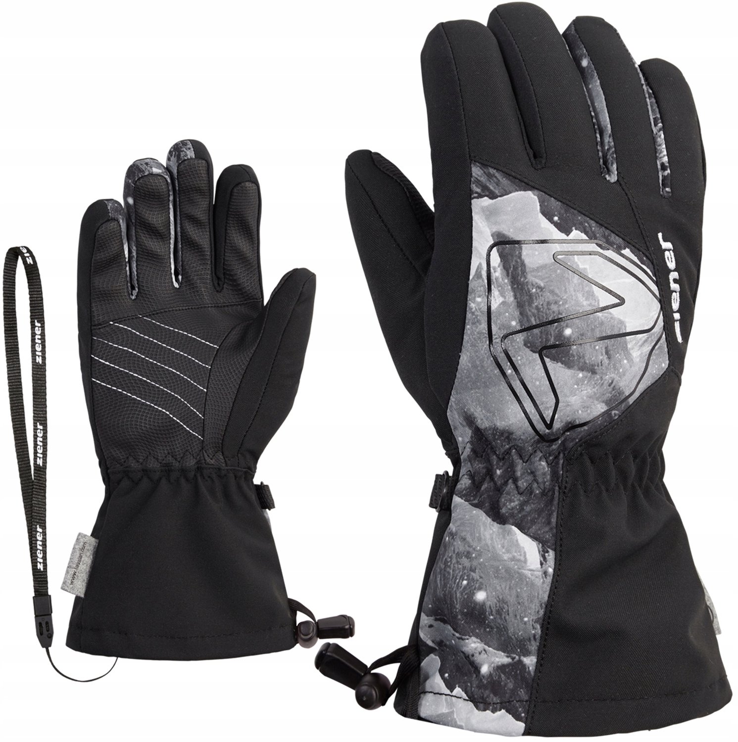 Ziener Laval AS AW Junior ski handschoenen Zwart