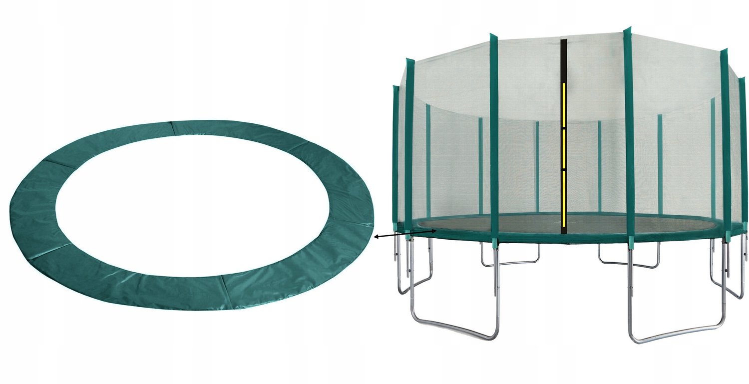 Universele Trampoline Veerverenhoes 500 cm Donkergroen