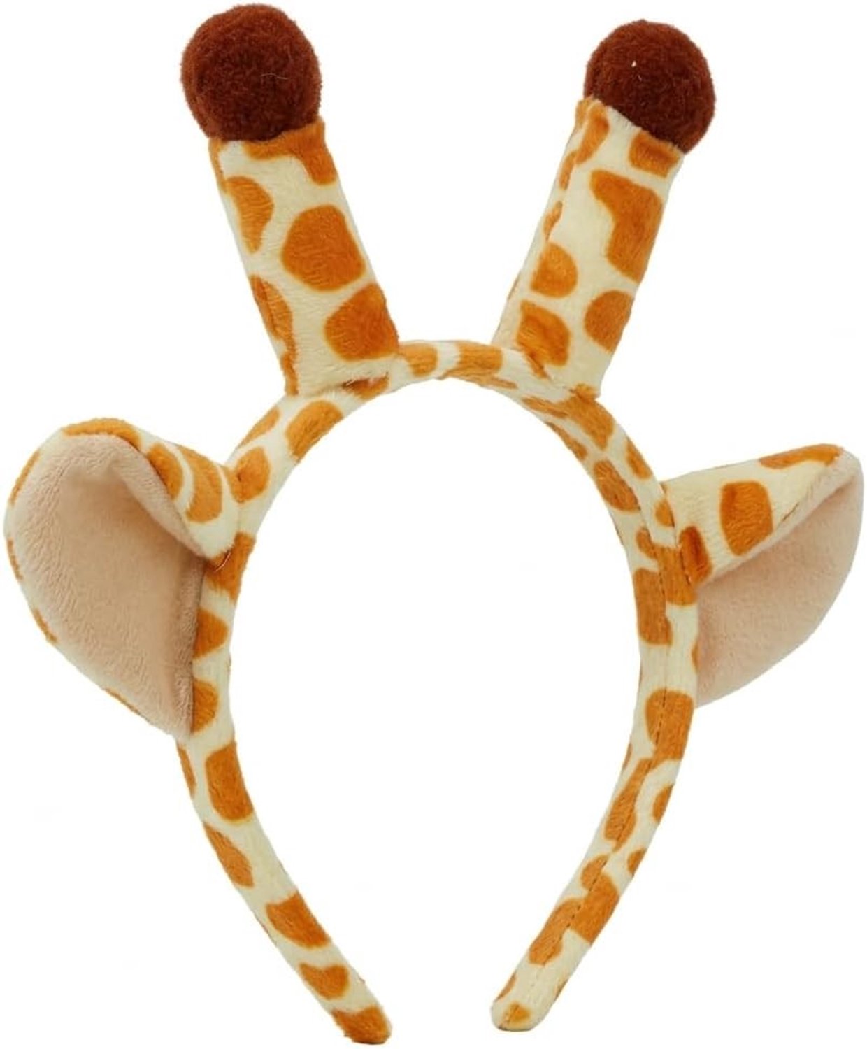 Pluche Giraffe Oren Haarband voor Dierenkostuum, Safari Feest, Carnaval en Halloween Accessoire voor Volwassenen en Cosplay