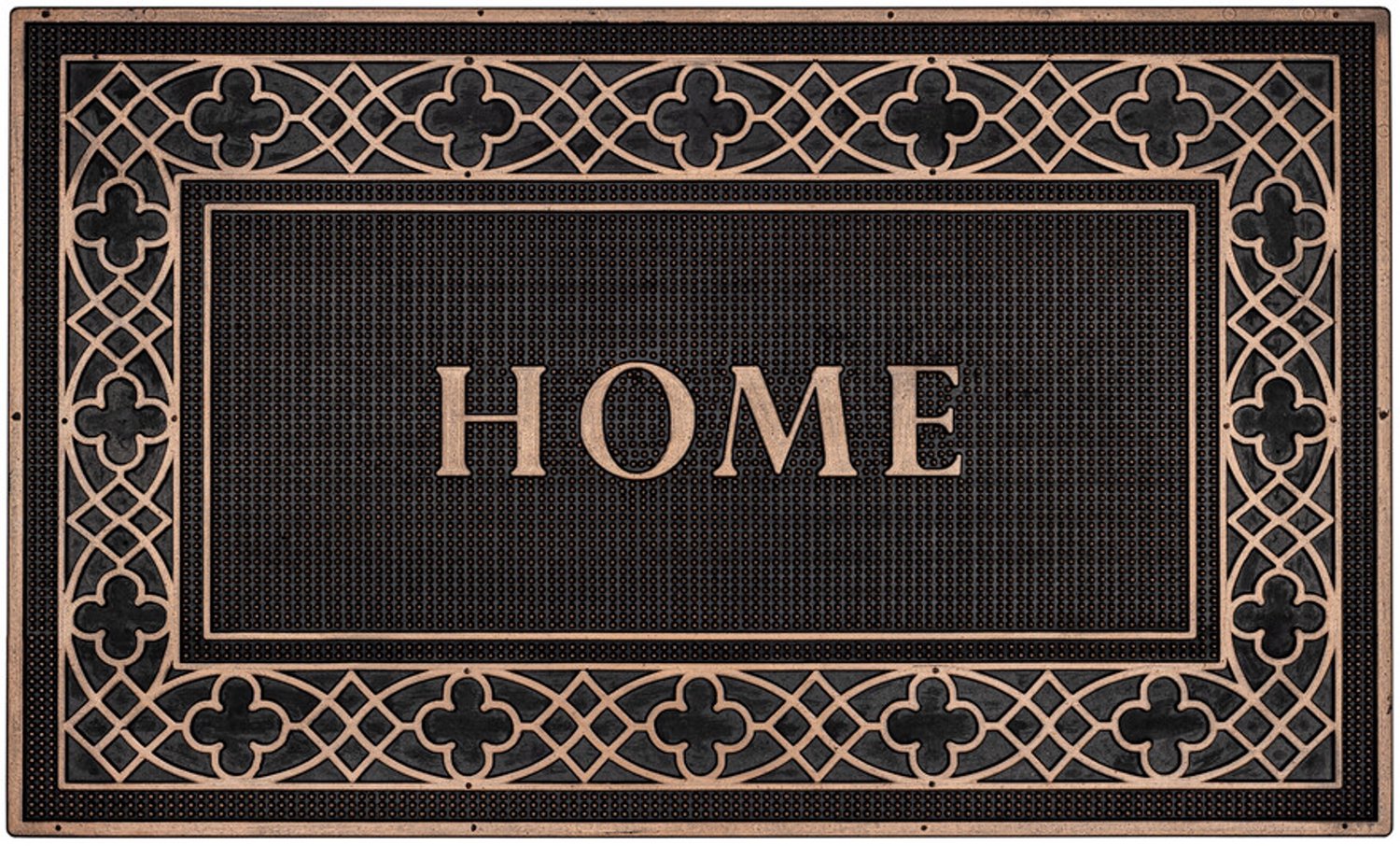 Hamat Diamo Home Border 45 x 75 cm - Buitenmat - Deurmat Buiten - Rubber - 6 mm