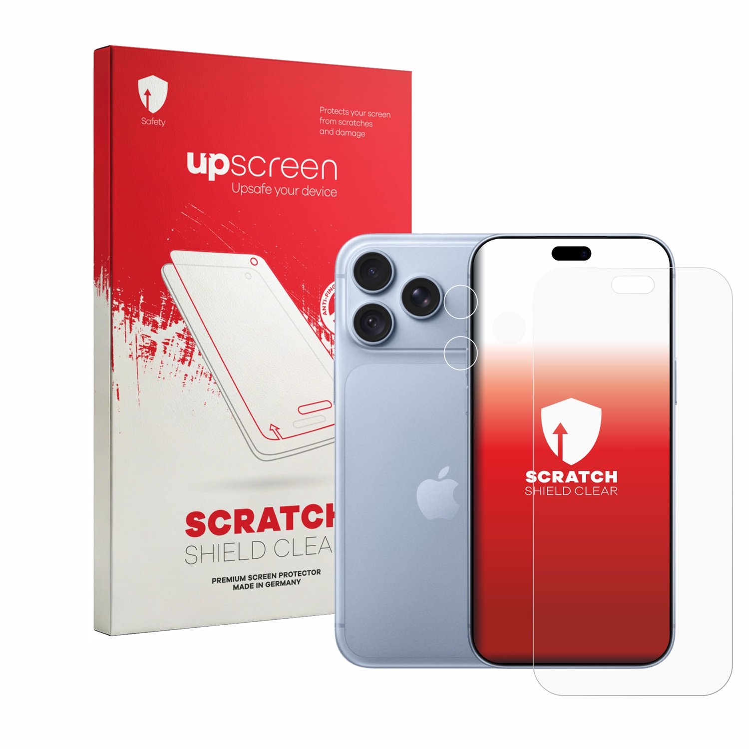 upscreen - Screenprotector voor Apple iPhone 18 Pro Max (Voor+Camera) - Folie Beschermfolie transparant