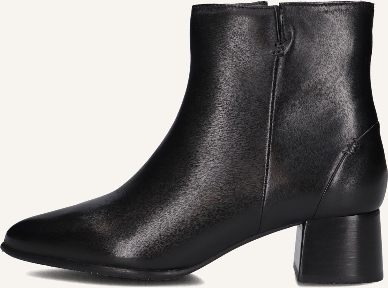 EVERYBODY Ludina Enkellaarsjes - Enkelboots met rits - Dames - Zwart - Maat 42