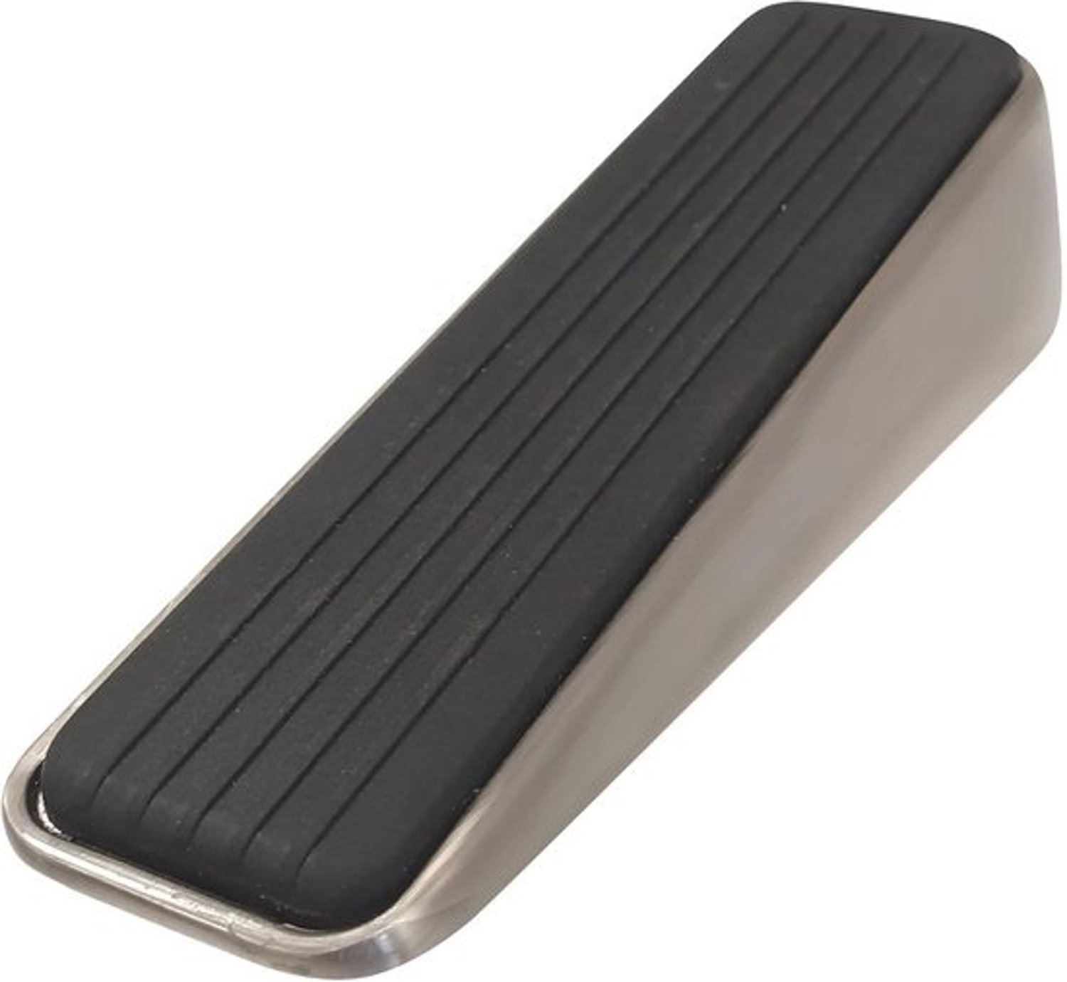 Decoratieve rubberen satijn-nikkel deurstopper met antislip - Voor vloeren