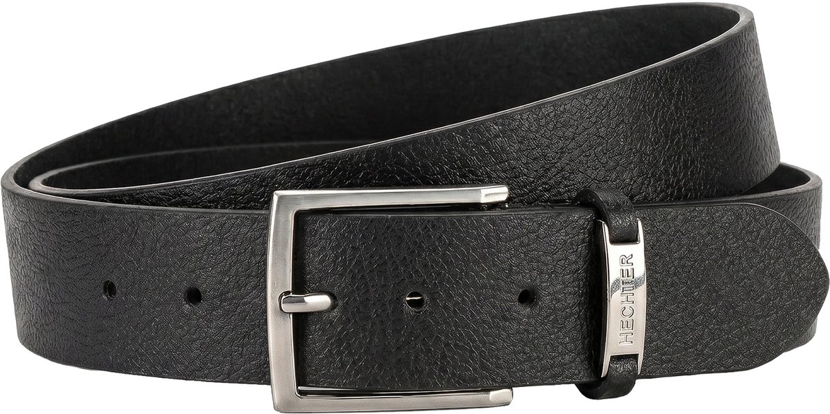 HECHTER leren heren riem - zwart