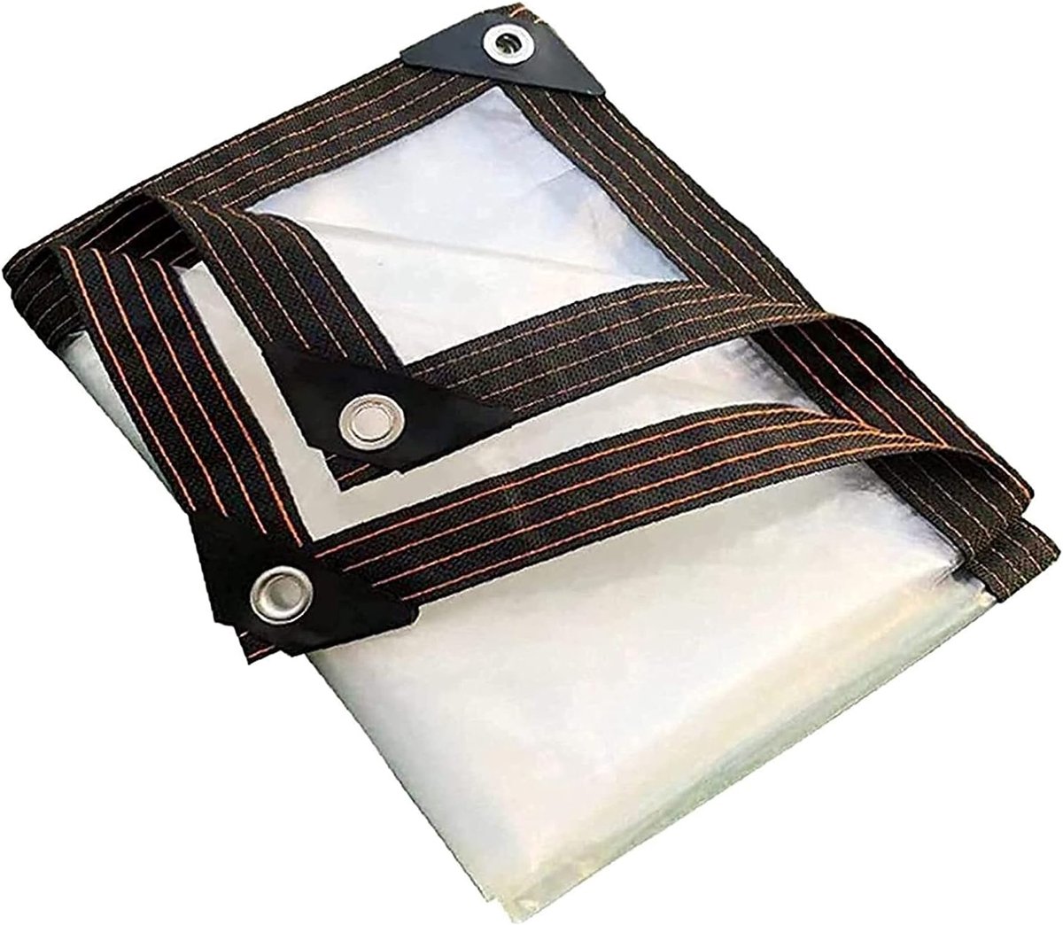 olie release, transparante teer cover waterdicht, multifunctionele beschermhoes, metalen gesp, noodregenwater luifel zwaar dekzeil (Maat: 3x7m)
