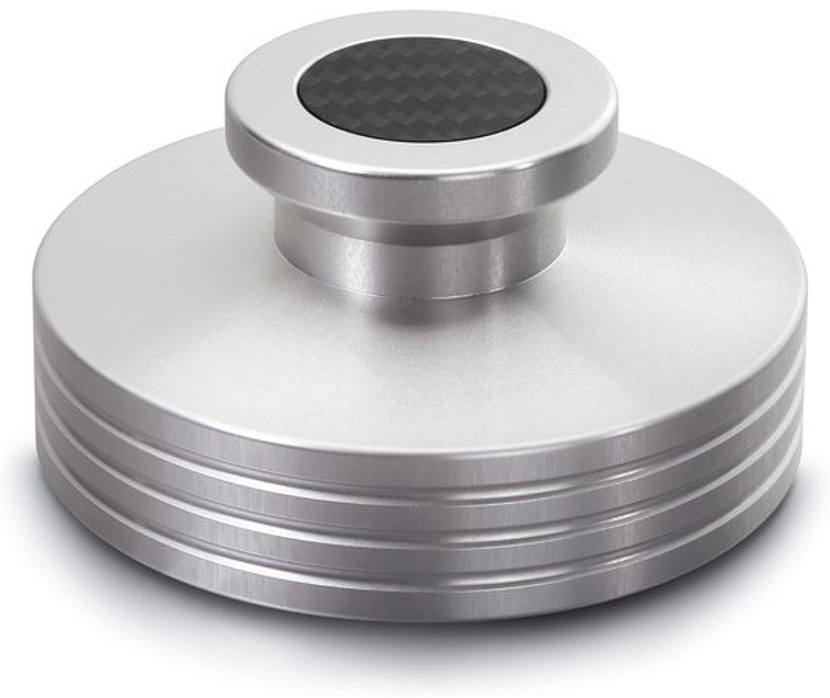 Stabilizer PST330 contactgewicht voor platenspeler - aluminium gewicht 330 g - carbonoppervlak - zilver inlay