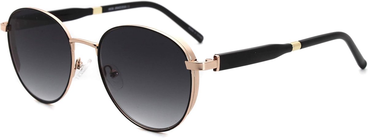 ronde trendy heren dames cirkel metalen zonnebril