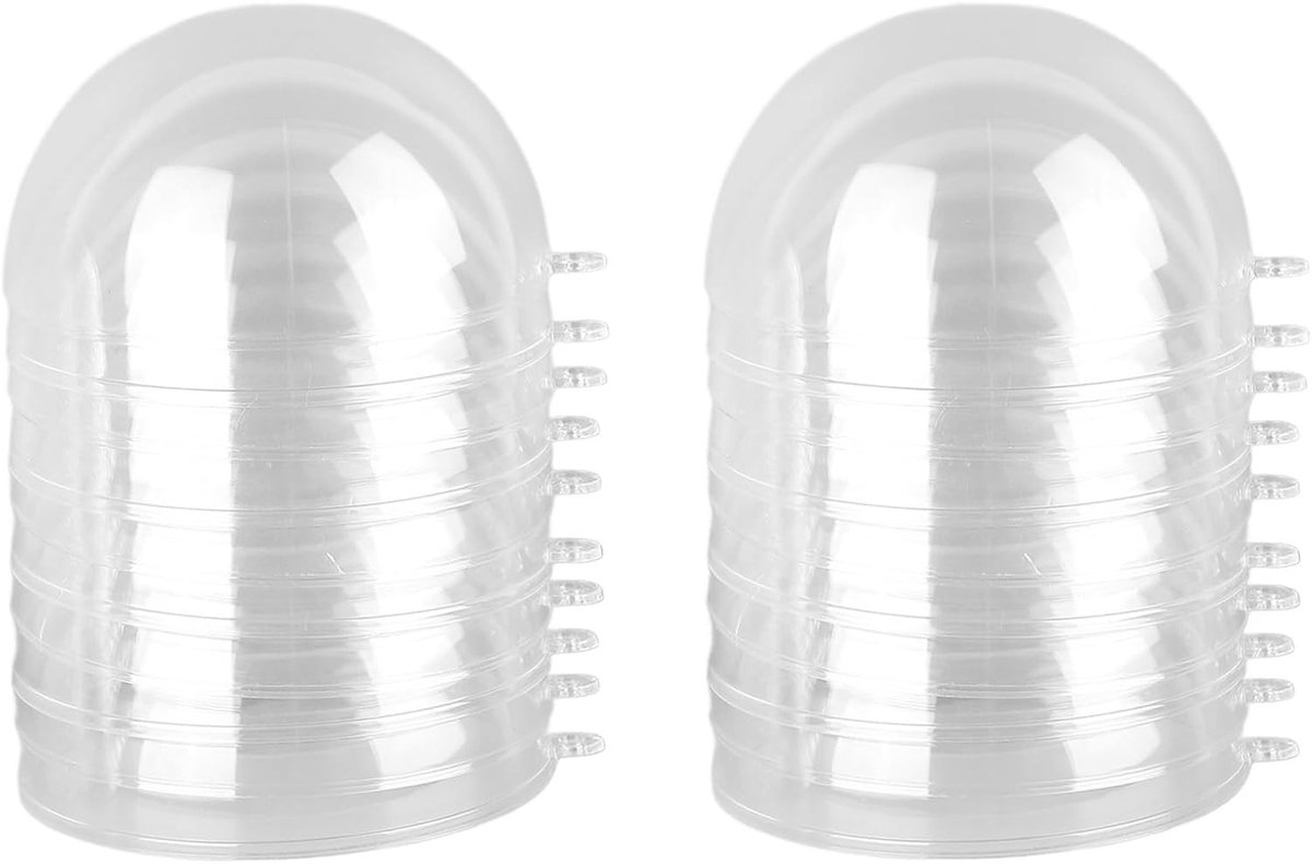 Vulbare Kerstballen van 10 cm, Hoge Transparantie, Veilige Plastic Hanggaatjes, Perfect voor Decoratie en Kerstversiering