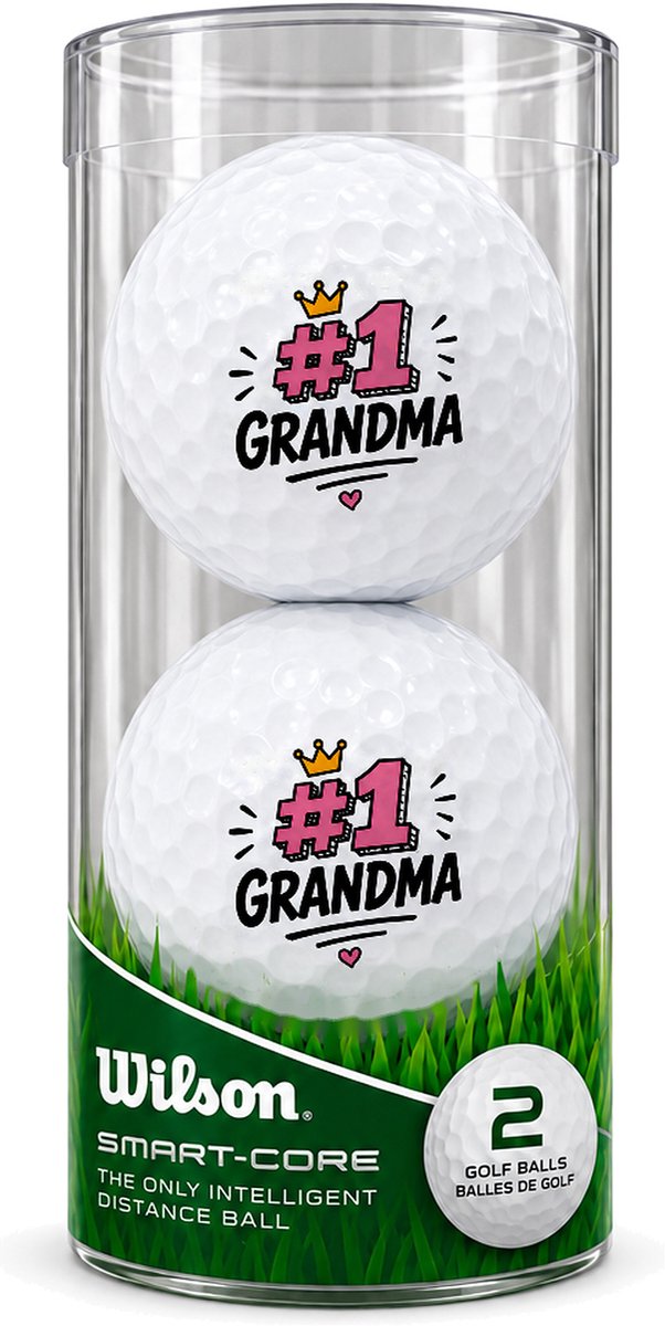 Wilson Golfballen Best Grandma - Oma Golf Cadeau - 2 stuks - Bedrukte Golfballen van Wilson — afbeelding 2