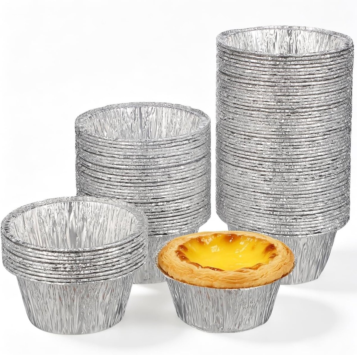 100 Stuks Mini Cake Mallen voor Muffins, Cupcakes en Pudding - Bakvormen voor Gebak en Desserts