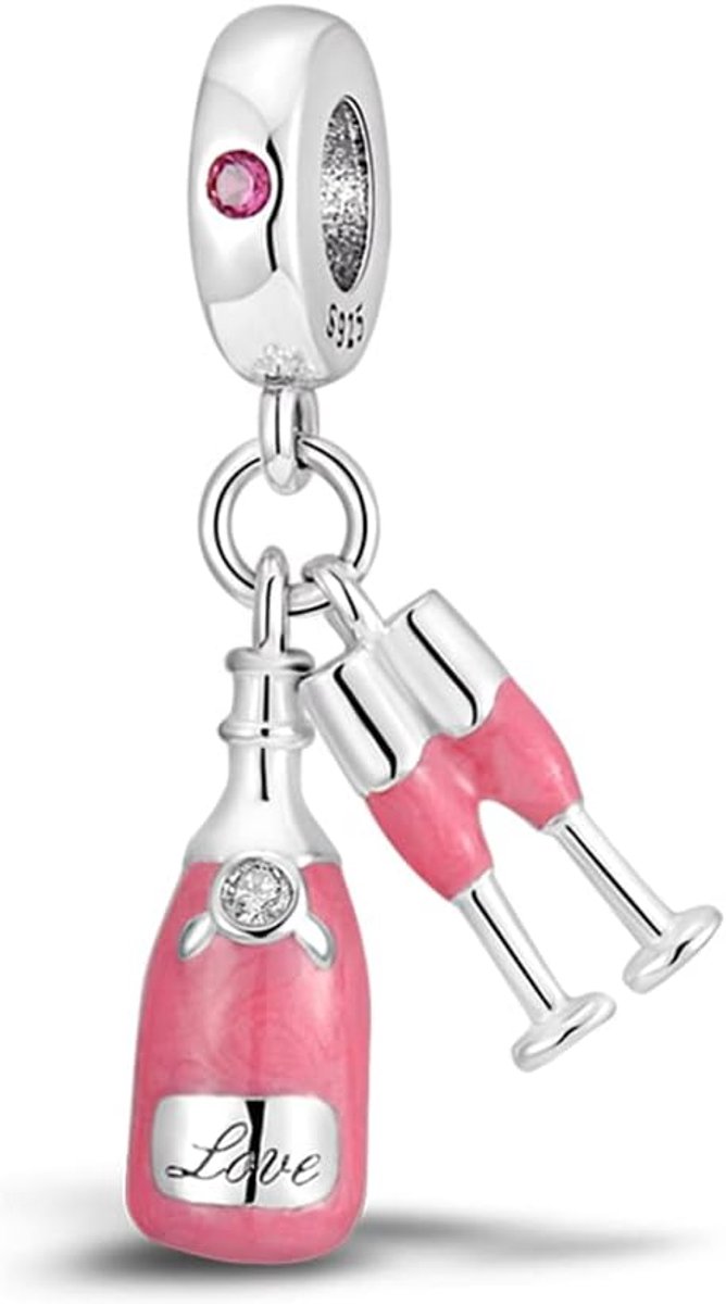 Hanger in zilver 925, compatibel met armbanden en kettingen van het Pandora-stijl en Europese stijlen. Geschikt voor vrouwen en meisjes.