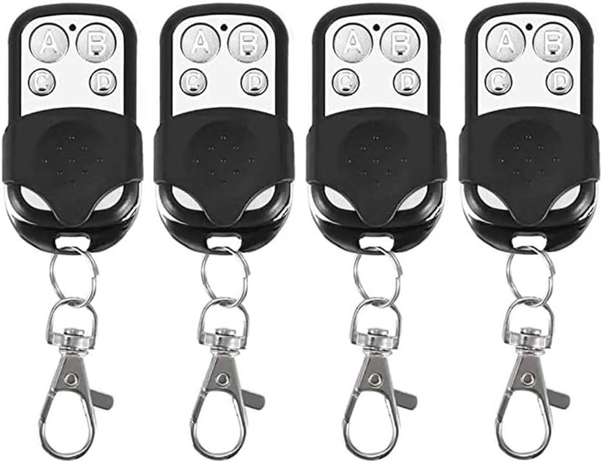 Afstandsbedieningen met 4 universele toetsen frequentie 433,92 MHz voor garage en poorten
