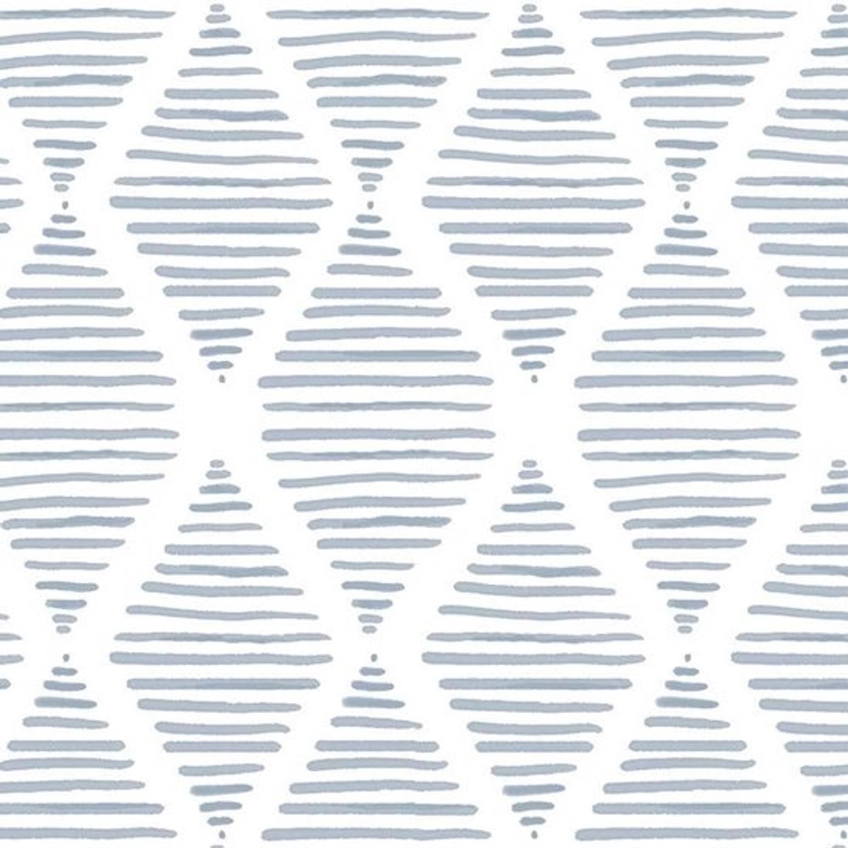 Allecto Premium - Modern gestreept Behang - Blauw en Wit - 44 x 1000 cm - Geometrisch - Zelfklevend - Afneembaar Vinyl CONTACTPAPIER