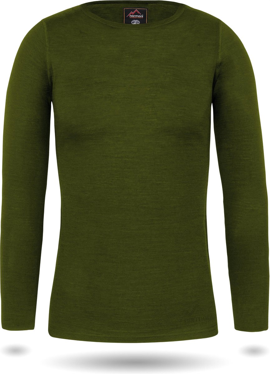 Dames-merino-shirt met lange mouwen „Mandurah“ Groen