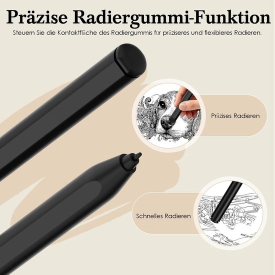 Styluspen voor Remarkable 2 /1Pen，EMR Pen met Flip Eraser, Magnetische — afbeelding 3
