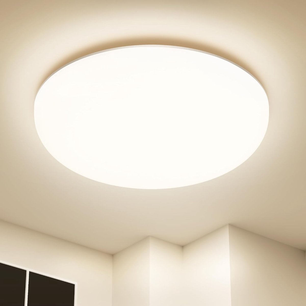 36 W, 4500 lm, IP54 waterdicht, rond, plat, moderne stijl, natuurlijk wit, zonder lijst, ideaal voor woonkamer, keuken of slaapkamer, 4000 K