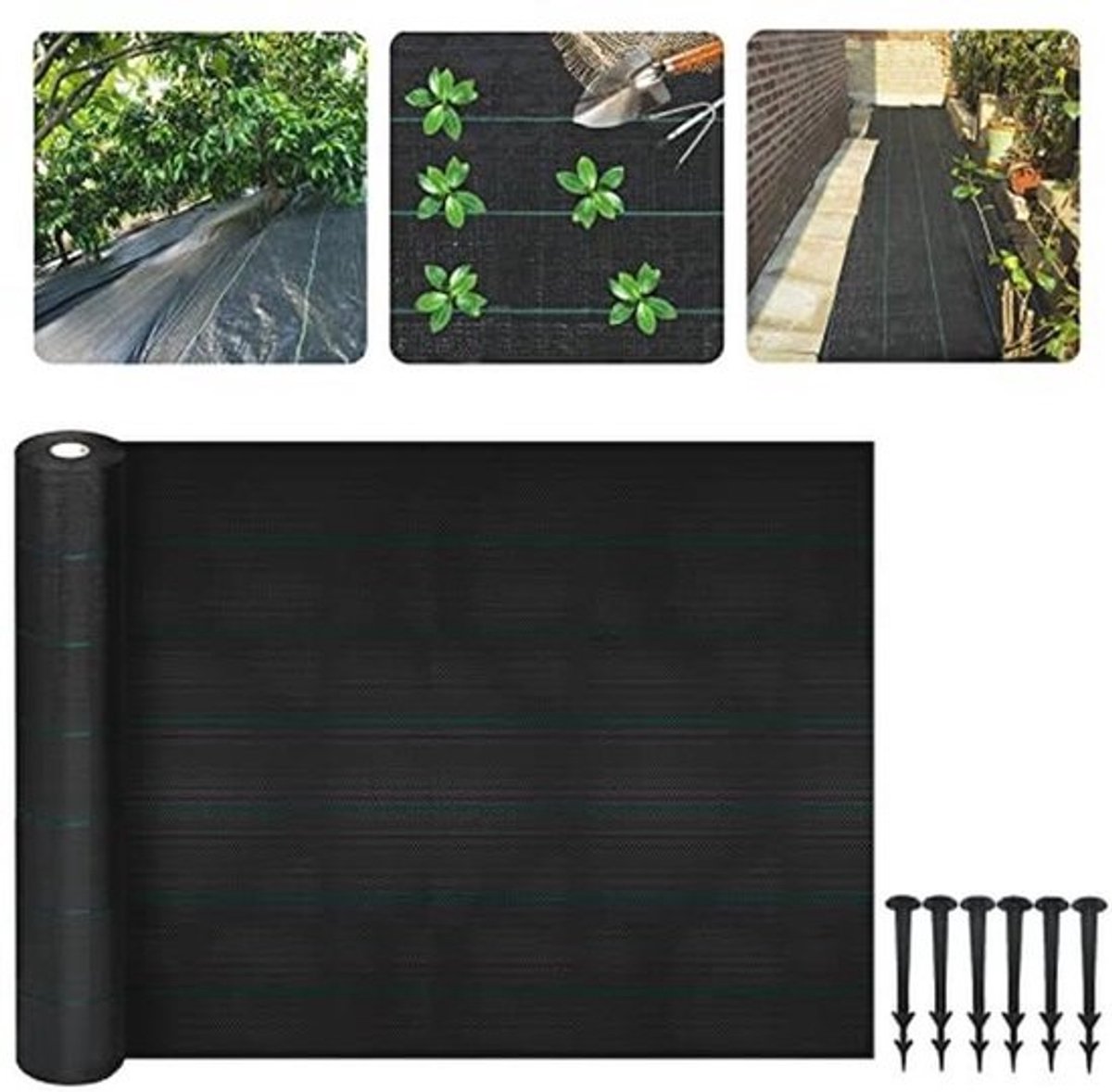 Worteldoek 30 m² voor Tuin - Ademend en Waterdoorlatend Tuinvlies, Hoge UV-Bestendigheid, Scheurbestendig, Natuurlijke Onkruidbestrijding