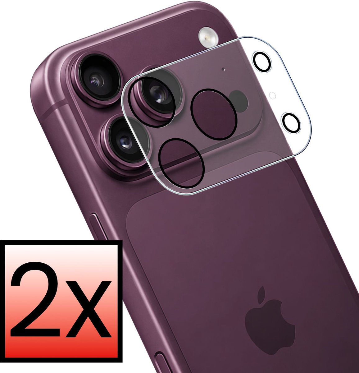Camera Lens Protector - 2 Stuks - Geschikt voor Apple iPhone 18 Pro - Camera Screenprotector - Beschermglas - Gehard Glas - Tempered Glass - Screen Protector