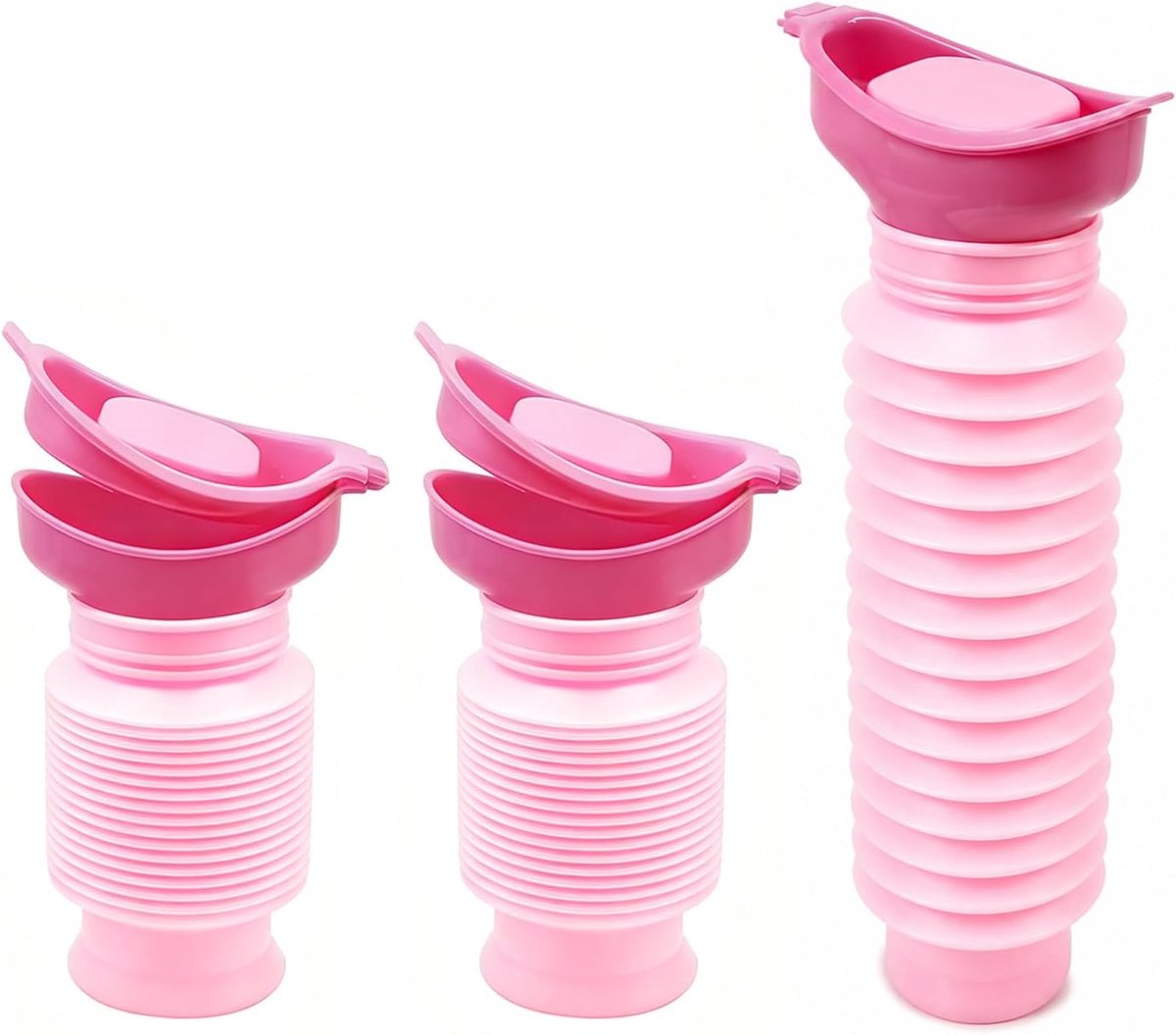 2 stuks urinoir, intrekbaar, 750 ml, duurzaam, noodurinoir