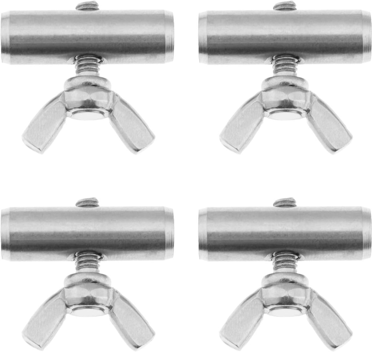4 stuks Luifelrail Stoppers 8mm voor Camper, Motorhome, Boot, Camping Tent Uitrusting Luifels accessoires Roestvrij staal 25x8mm